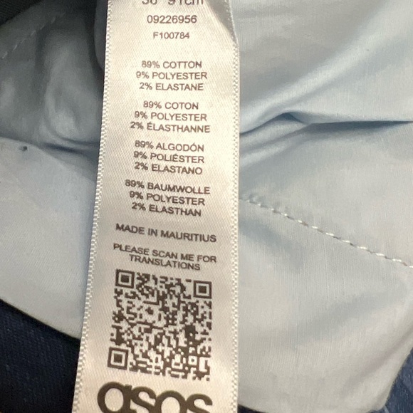 ASOS High Rise Stylish Blue Distressed Jeans - Picture 6 of 7